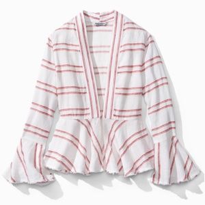 Tommy Bahama Marcella Stripe Linen Jacket, M